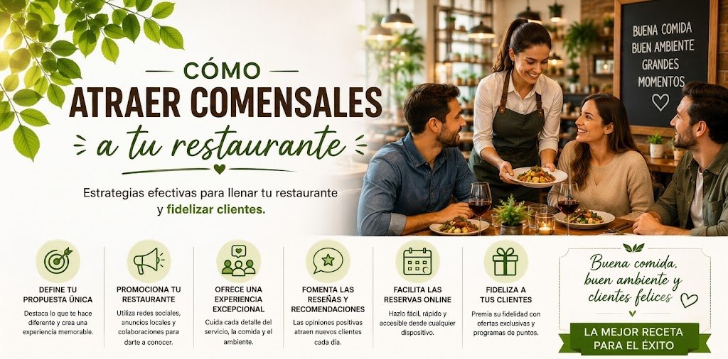 Cómo atraer comensales a tu restaurante
