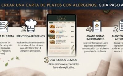 Cómo crear una carta de platos con alérgenos